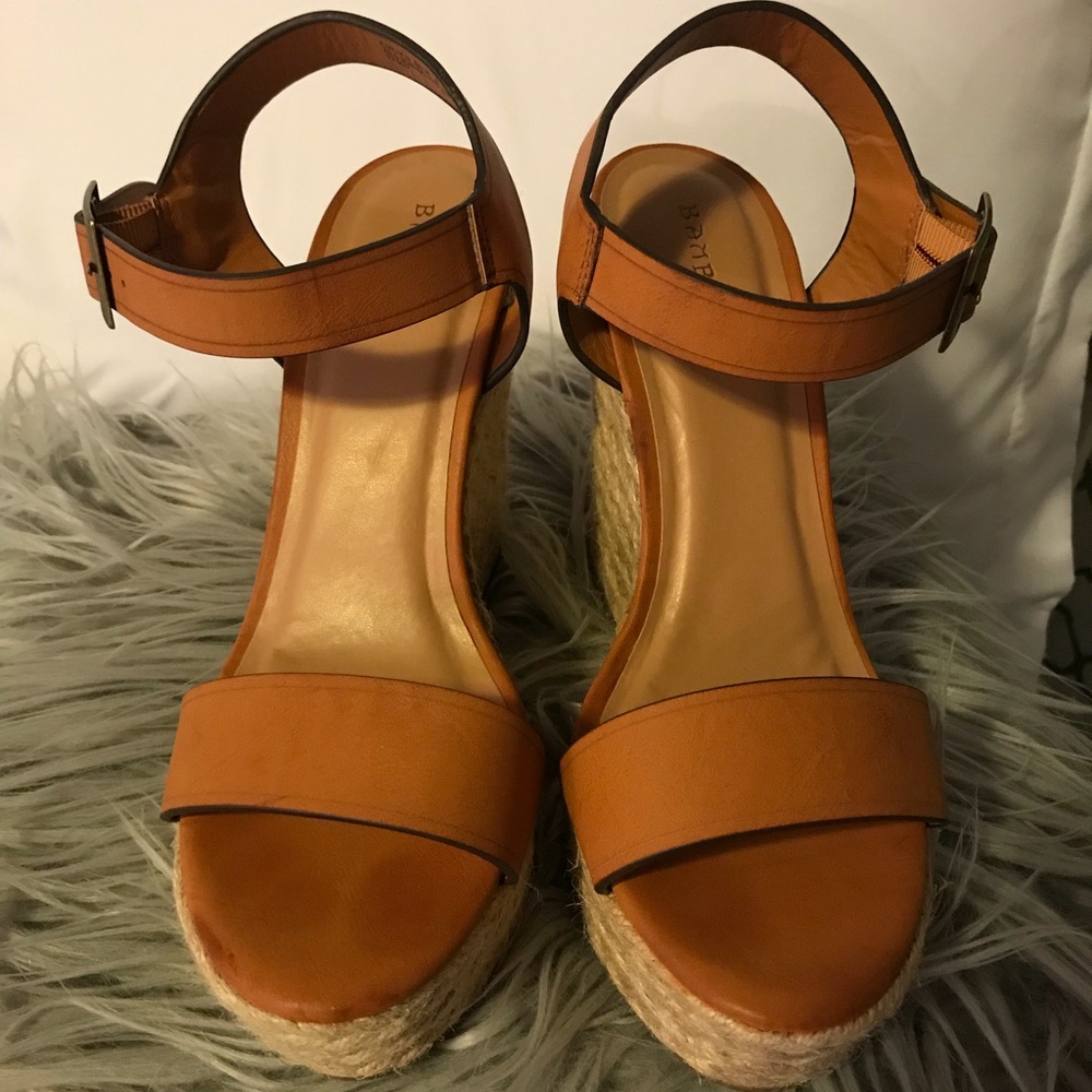 Nude Bamboo Wedges